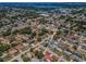 Overhead view showcases the desirable location of the property in a well-connected neighborhood at 9952 111Th St, Seminole, FL 33772