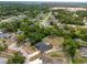 Drone shot exhibits a community with mature trees and various houses, some equipped with their own pools at 3234 Morven Dr, Spring Hill, FL 34609