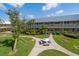 Exterior view of the building with a nice courtyard at 10038 62Nd N Ter # 17, St Petersburg, FL 33708