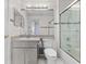 Bathroom with vanity and tub shower combo at 10205 Charleston Corner Rd, Tampa, FL 33635