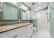 Bathroom with double vanity and large walk-in shower at 10205 Charleston Corner Rd, Tampa, FL 33635