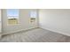 Bright bedroom features carpet and natural light streaming through two windows at 10320 Longmeadow Ave, Parrish, FL 34219