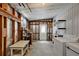 Laundry room in basement with washer, dryer, shelving and utility sink at 104 E Saint Johns Way, Apollo Beach, FL 33572