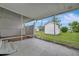 Screened patio with a concrete base and a view of the backyard at 104 E Saint Johns Way, Apollo Beach, FL 33572