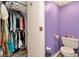 Compact bathroom connected to a closet, featuring a toilet and practical layout at 11201 122Nd Ave # 167, Largo, FL 33778