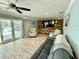Inviting living room offers entertainment space with outdoor access to the backyard patio at 12300 4Th E St, Treasure Island, FL 33706