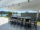 Outdoor bar with seating and a covered area, great for entertaining by the water at 12300 4Th E St, Treasure Island, FL 33706