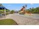 Fun splash pad featuring water play structures and a shallow wading area, perfect for  at 17668 Bright Wheat Dr, Lithia, FL 33547