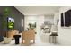 Bright open concept featuring connected kitchen and dining areas at 214 Se 27Th St, Ruskin, FL 33570
