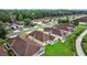 Well-maintained neighborhood with lush greenery and manicured lawns and mature trees at 26338 Whirlaway Ter, Wesley Chapel, FL 33544