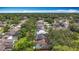 Gorgeous aerial view of a neighborhood with tree lined streets and private pools at 2973 Spring Oak Ct, Palm Harbor, FL 34684