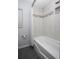 Clean bathroom features a white tub and shower with decorative tiling at 3705 Bruton, Plant City, FL 33565