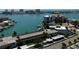 Breathtaking water views from this condo overlooking the marina, docks, and nearby buildings at 400 Island Way # 1402, Clearwater Beach, FL 33767