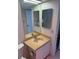 Bathroom with a mirror above the sink at 400 Island Way # 1402, Clearwater Beach, FL 33767