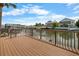 Spacious deck overlooking the canal, perfect for relaxing and enjoying waterfront views and backyard scene at 4299 Bellaire Dr, Hernando Beach, FL 34607