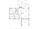 A floor plan displaying the home's layout featuring a large primary bedroom, kitchen, and screened porch at 4299 Bellaire Dr, Hernando Beach, FL 34607