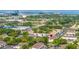 Beautiful aerial view of a townhouse complex with lush greenery, ample parking, and scenic surroundings at 4314 La Mora Ct, Tampa, FL 33611