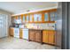 A well-appointed kitchen with wooden cabinets, modern appliances, and granite countertops at 4314 La Mora Ct, Tampa, FL 33611