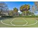 Basketball court with a backdrop of palm trees and beautiful blue skies at 4612 35Th E Ave, Palmetto, FL 34221