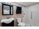 Clean bathroom featuring modern fixtures and a shower/tub combo at 5250 Brody Blvd, Wimauma, FL 33598