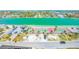 Beautiful aerial view featuring tennis courts and canal at 7600 Bayshore Dr # 1201A, Treasure Island, FL 33706