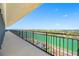 Balcony offering views of the city skyline and boat docks at 7600 Bayshore Dr # 1201A, Treasure Island, FL 33706