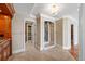 Large bathroom with a glass shower, decorative walls and flooring, and custom cabinets and drawers at 7600 Bayshore Dr # 1201A, Treasure Island, FL 33706