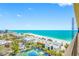 Scenic beach views from the balcony at 7600 Bayshore Dr # 1201A, Treasure Island, FL 33706