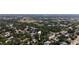 Aerial view of a neighborhood with a house marker in the center of the frame, next to a lake at 8059 26Th N Ave, St Petersburg, FL 33710