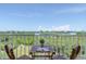 Relax on the balcony and enjoy the water views and seating for two at 9000 Commodore Dr # 606, Seminole, FL 33776