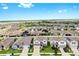 Residential area with neatly arranged houses and a tranquil lake surrounded by lush greenery at 9293 Rally Spring Loop, Wesley Chapel, FL 33545