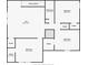 Detailed second floor plan showcasing bedroom sizes, bath, and closets at 9293 Rally Spring Loop, Wesley Chapel, FL 33545