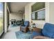 Relaxing screened patio with outdoor seating and stylish decor creating a cozy outdoor living space at 10381 Tupper Cay Dr, San Antonio, FL 33576