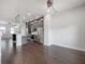 Spacious open-concept layout with a modern kitchen, living, and dining area featuring stylish lighting at 1330 W Gray St # 1, Tampa, FL 33606