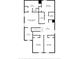 Upstairs layout showing bedroom dimensions, including a walk-in closet and three baths at 13686 Whiskey Daisy Dr, Dade City, FL 33525