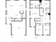 Two-story floor plan highlighting the bedrooms, bathrooms, and living spaces at 13686 Whiskey Daisy Dr, Dade City, FL 33525