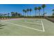 Outdoor basketball court surrounded by palm trees on a bright, sunny day at 1520 Gulf Blvd # 1505, Clearwater Beach, FL 33767