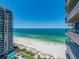 Breathtaking view of the beach from an elevated balcony at 1520 Gulf Blvd # 1505, Clearwater Beach, FL 33767