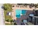 Aerial view of the pool and amenities, offering a relaxing and luxurious experience at 17710 Gulf Blvd # 304, Redington Shores, FL 33708