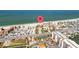 Aerial view of a beachfront condo complex on the Gulf of Mexico at 17710 Gulf Blvd # 304, Redington Shores, FL 33708