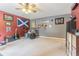 Spacious bedroom featuring musical instruments, including a drum set and guitars, creating a fun and artistic atmosphere at 2146 Gold Dust Ct, Trinity, FL 34655