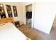 This bedroom has easy access to the closet and features comfortable sleeping arrangements and an artistic aesthetic at 2826 Martha Ln, Land O Lakes, FL 34639