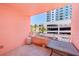Balcony with views of parking garage at 301 S Gulfview Blvd # 301, Clearwater Beach, FL 33767