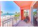 Balcony features a chaise lounge with beautiful views of the beach and ocean at 301 S Gulfview Blvd # 301, Clearwater Beach, FL 33767