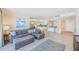 Spacious living room open to kitchen and dining areas at 301 S Gulfview Blvd # 301, Clearwater Beach, FL 33767