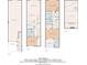 Complete floor plan showcasing the layout of the home on all floors at 320 Island Way # 205, Clearwater Beach, FL 33767