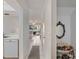 Hallway looking into the living room and kitchen at 320 Island Way # 205, Clearwater Beach, FL 33767