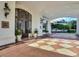 Elegant entrance with tiled floors, grand doors, and lush landscaping at 345 Bayshore Blvd # 1813, Tampa, FL 33606