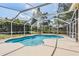 Sparkling pool and a screened enclosure offer a refreshing outdoor experience at 4320 Auston Way, Palm Harbor, FL 34685