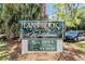 Lansbrook Golf Club welcome sign at 4320 Auston Way, Palm Harbor, FL 34685